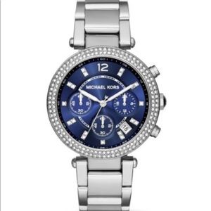 Michael Kors Parker Pave Stainless Steel Watch